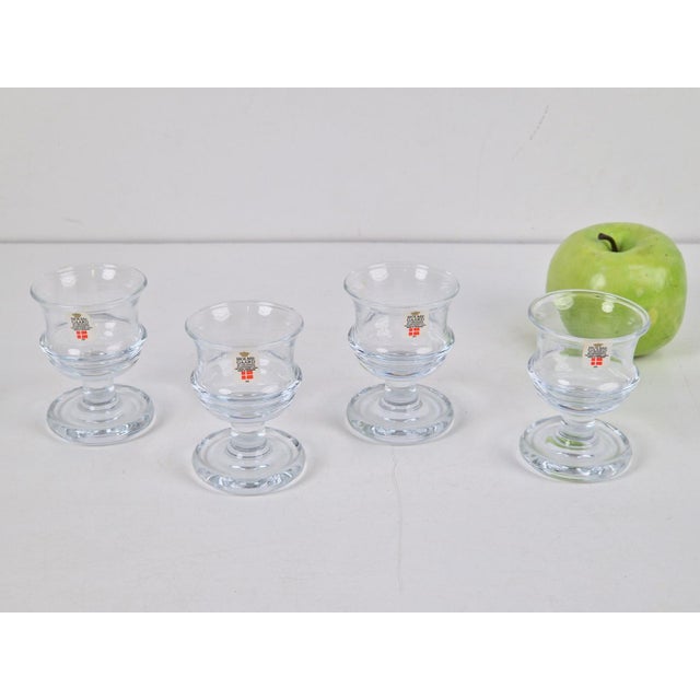 Vintage Shot Glasses by Michael Bang for Holmegaard, 1970s, Set of 4 For Sale - Image 3 of 10