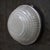 Vintage Aluminium and Clear Cut Glass Flush Mount from Holophane, France, 1950s For Sale - Image 6 of 9