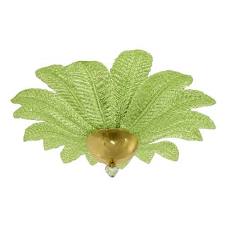 Green Murano Glass Flush Mount by Simoeng for Simoeng For Sale