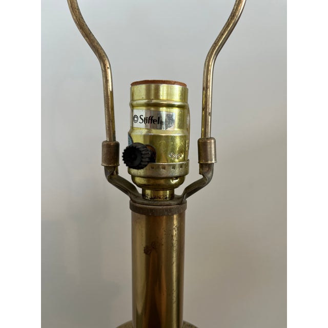 Mid-Century Modern Vintage Brass Stiffel Lamp For Sale - Image 3 of 4