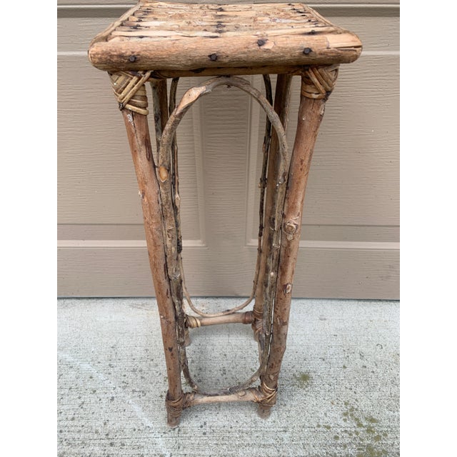Vintage American Rustic Twig Drinks Table For Sale - Image 9 of 12