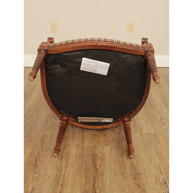 Ethan Allen French Louis XVI Style Armchair For Sale - Image 12 of 13