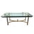 A vintage coffee table with a glass top. A wonderful addition to your living space. Minimal wear to the glass.