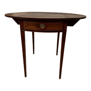 Early 20th Century Antique Federal Style Inlaid Pembroke Side Table