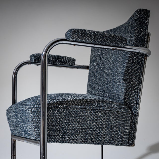 Metal Mid-Century Modern Lounge Chair, Italy, 1950s For Sale - Image 7 of 9