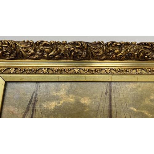 Coastal Boats Scene, Oil, Framed For Sale - Image 10 of 17