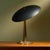 Mid-Century Modern Italian Black and Brass Table Lamp with Adjustable Shade For Sale - Image 3 of 9