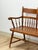 Vintage Maple Spindle Two-Seat Bench Double Crest Turned Legs Farmhouse For Sale - Image 11 of 18