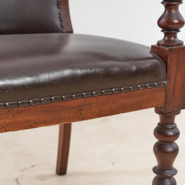 Armchair in Walnut, Early 1800s For Sale - Image 4 of 6