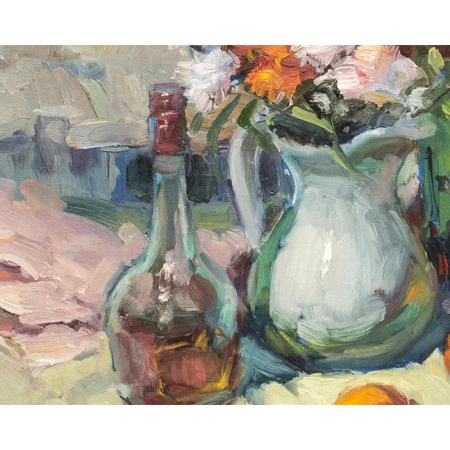 Yuriy Demiyanov, Still Life with a Green Bottle, 2014, Oil on Canvas For Sale - Image 4 of 5