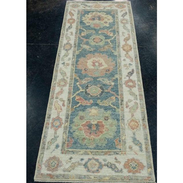 Turkish Oushak Runner Rug 2'3" x 5'9" #17297 Explore a curated collection of hallway runners, wool rugs, and handmade...