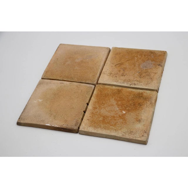 19th Century Fleur De Lis Set of Four Tiles, Antique, Portuguese For Sale - Image 12 of 12