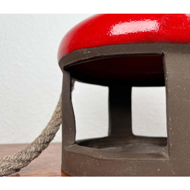 Mid-Century Modern Danish Studio Pottery Bird Feeder House from Abbednæs Potteri, 1960s, in Very Good conditions. Designed...