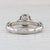Modern Veraggio 1.47ctw Diamond Halo Engagement Ring W/ Box Gia 18k White Gold Filigree, Size 7.5 For Sale - Image 3 of 8