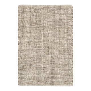 Dash & Albert by Annie Selke Marled Brown Woven Cotton Rug, 6' x 9' For Sale
