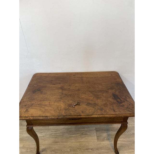 Wood Louis XV Walnut Writing Table, 1750 For Sale - Image 7 of 12