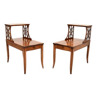 Set of Antique Regency Style Side Tables, 1930 For Sale