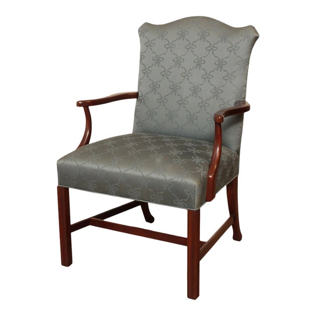 Chippendale Style Hickory Chair Mahogany Armchair For Sale