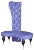 Glossy Purple Eco-Leather Carlos Armchair from VGnewtrend For Sale