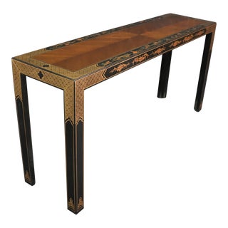 Chinoiserie Style Console Table For Sale