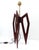 Large Sculptural Tripod Lamp in Stained Wood with Compass-Shaped Lines, 1960s For Sale - Image 11 of 11