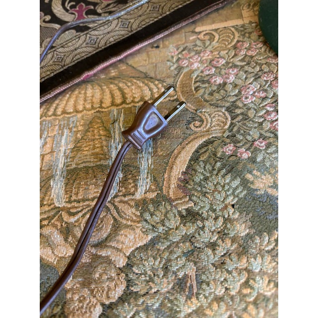 Mid-Century Modern Vintage Mid-Century Modern Green Table Lamp For Sale - Image 3 of 9