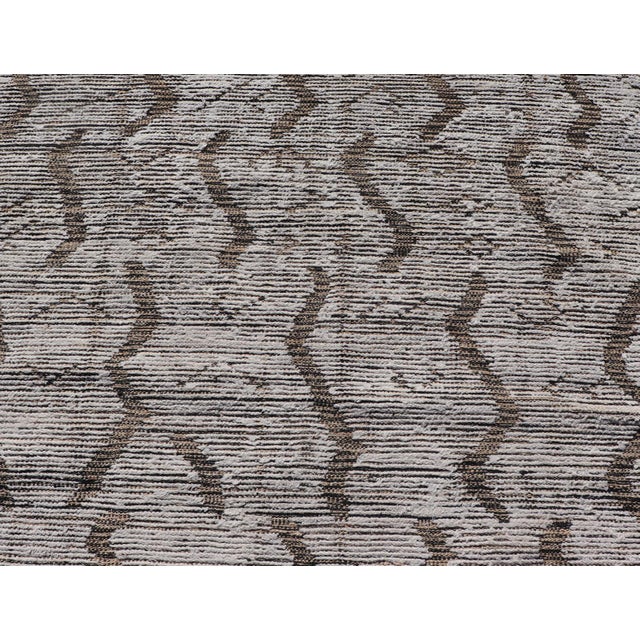 Modern Gallery Rug in Wool With Abstract Design 5'10" X12'8" For Sale - Image 11 of 13
