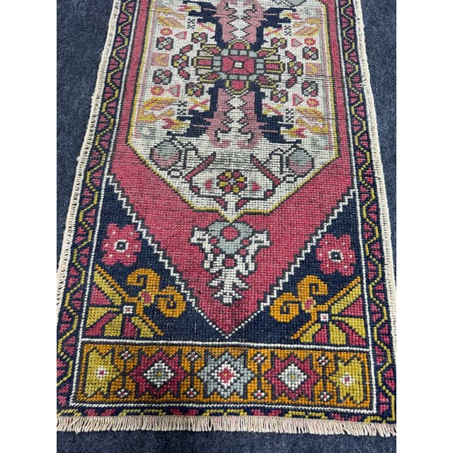 Contemporary Turkish Yastik Rug 1'8" x 4' For Sale - Image 3 of 5