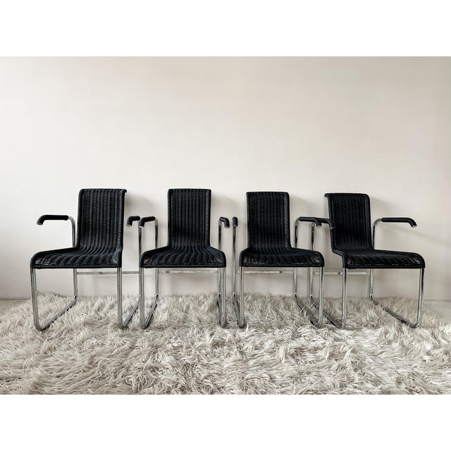 Jean Prouvé D20 Chairs by Jean Prouvé for Tecta, 1990s, Set of 4 For Sale - Image 4 of 7