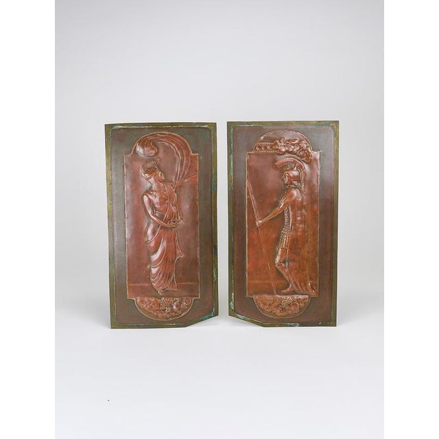 Vienna Secession Art Nouveau Relief Panels by Georg Klimt, Vienna, 1900s, Set of 2 For Sale - Image 16 of 18