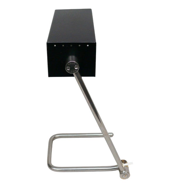 Minimalist Nickel-Plated Table Lamp from HALA, 1950s For Sale