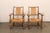 Mid 20th Century Spanish Wood Armchairs W/Rush Seat & Backs For Sale - Image 10 of 11