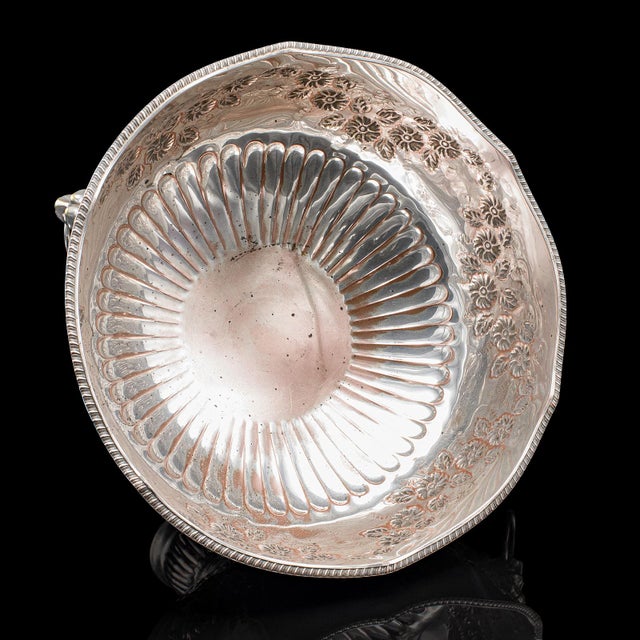 Vintage Punch Bowl, English, Silver Plate, Ice Dish, Cooler, Trophy, Art Deco For Sale - Image 6 of 12