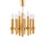 Brutalist Chandelier in Brass with 12 Arms by Angelo Brotto for Esperia, Italy, 1960s For Sale - Image 9 of 9