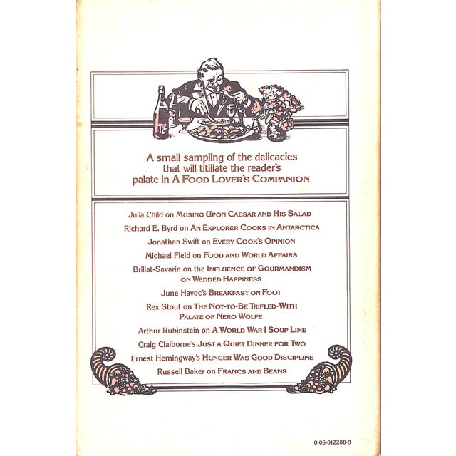 "A Food Lover's Companion" 1979 Jones, Evan For Sale - Image 4 of 7