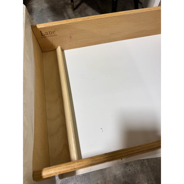 Lane Furniture Lane Post Modern Glass Top Desk For Sale - Image 4 of 11