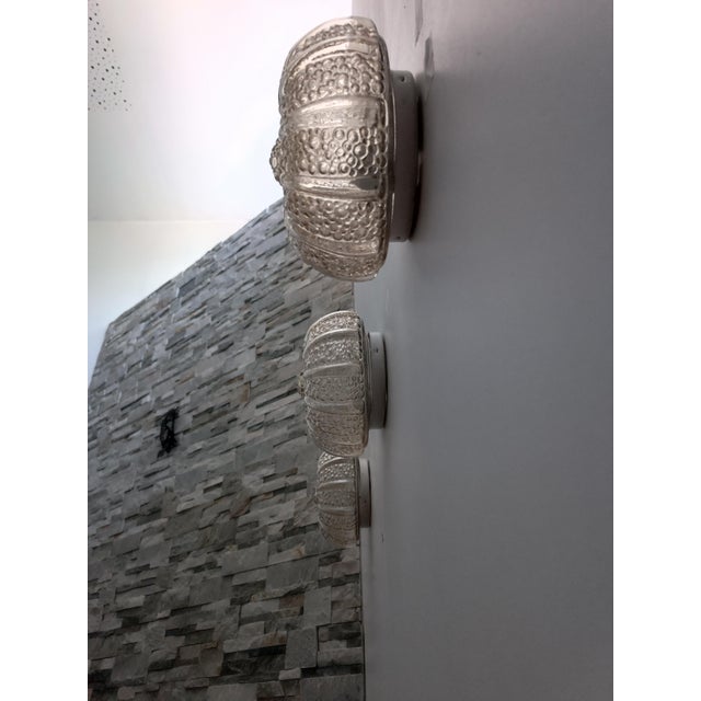 Contemporary Bubble Wall Sconces by Helena Tynell for Glashütte Limburg, 1970s, Set of 3 For Sale - Image 3 of 11