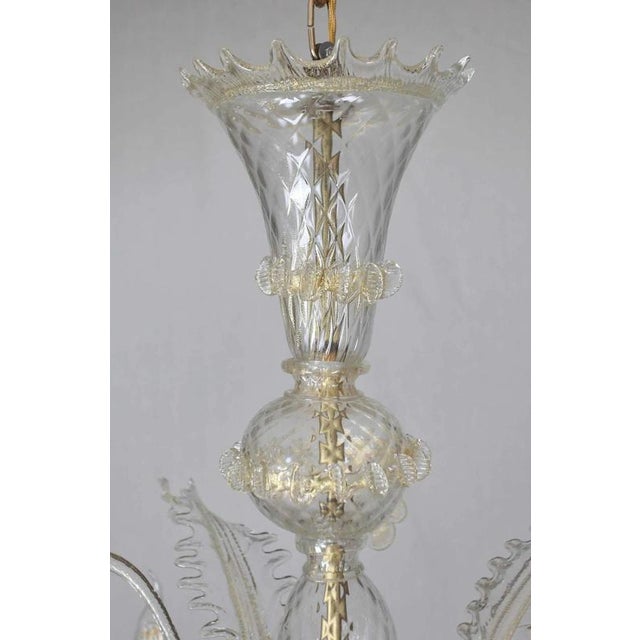 Venetian Chandelier in Glass For Sale - Image 4 of 6