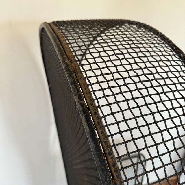 Russell Woodard Canopy Chair Sculptura Balloon High Back Wrought Iron Outdoor Patio Furniture For Sale - Image 6 of 12