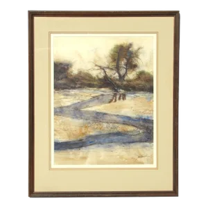 Larry Prestwich Colorado River Landscape Painting