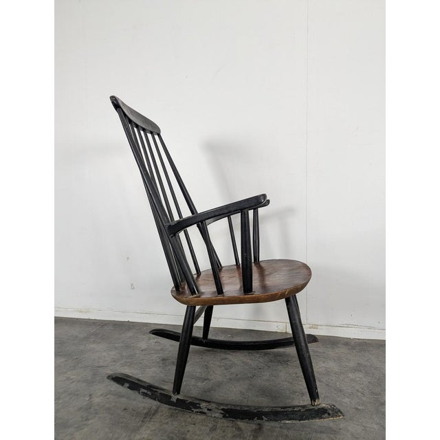 Rocking Chair in Teak by Ilmari Tapiovara for Asko For Sale - Image 4 of 6