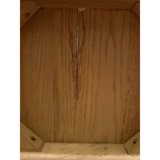 Mid 20th Century Solid Wood Industrial Rustic Student Writing Desk Chair For Sale In Houston - Image 6 of 10