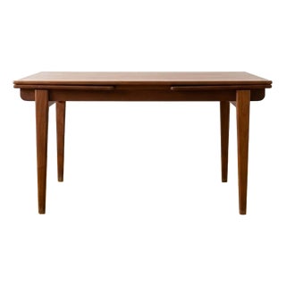 Vintage Danish Teak Table with 2 Extensions, 1960s For Sale