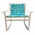 1960s Samsonite Aluminum Rocking Chair With Original Retro Floral Vinyl - Very Good Condition For Sale