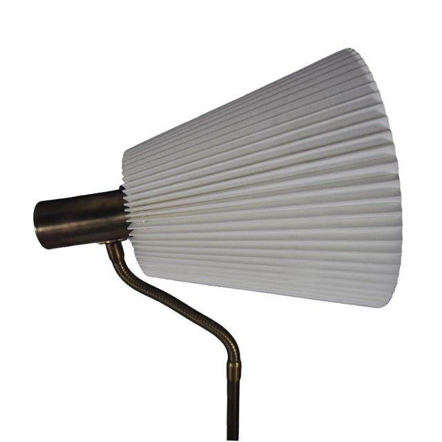 Vintage Swedish Leather and Brass Floor Lamp from Falkenbergs Belysning, 1960s For Sale - Image 12 of 18
