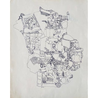 Paul Shimon, Abstract Expressionism Psychedelic Outsider Art Paul Shimon For Sale