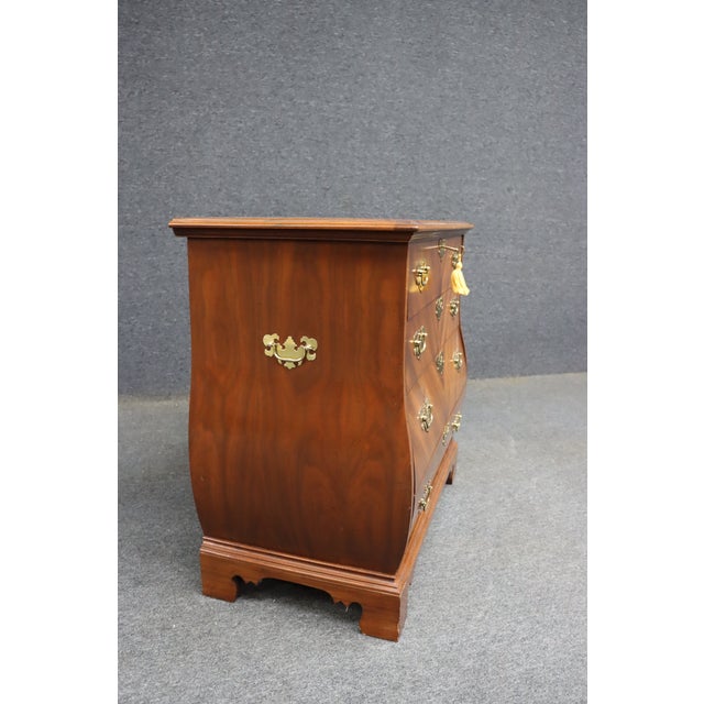 Brown Weiman Cherry Bombay Commode Chest For Sale - Image 8 of 13