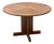 Vintage Round Dining Table in Oak, 1970s For Sale