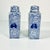 Cornflower Blue Mid-Century Boho Chic Chinoiserie Hollywood Regency Blue & White Square Happiness Ginger Jars - A Pair For Sale - Image 8 of 15