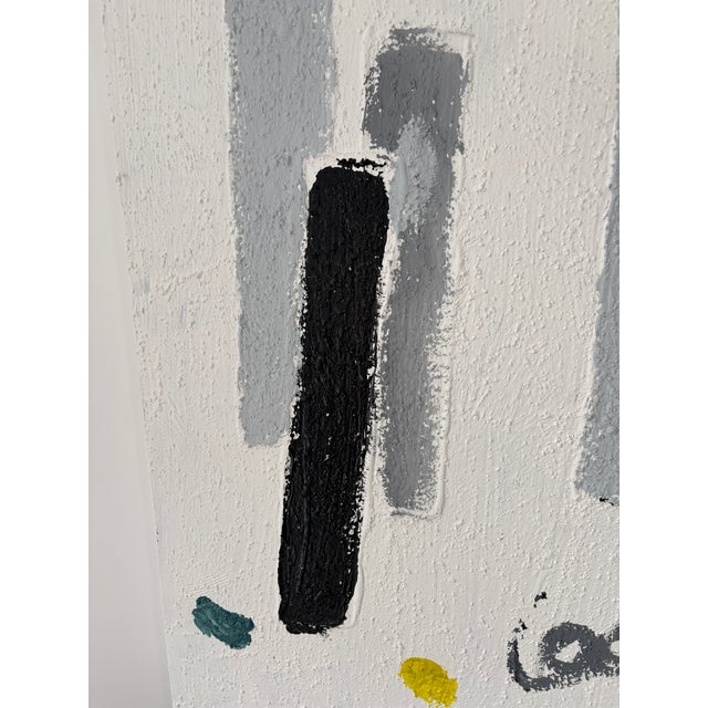 White Large Abstract Painting For Sale - Image 8 of 12